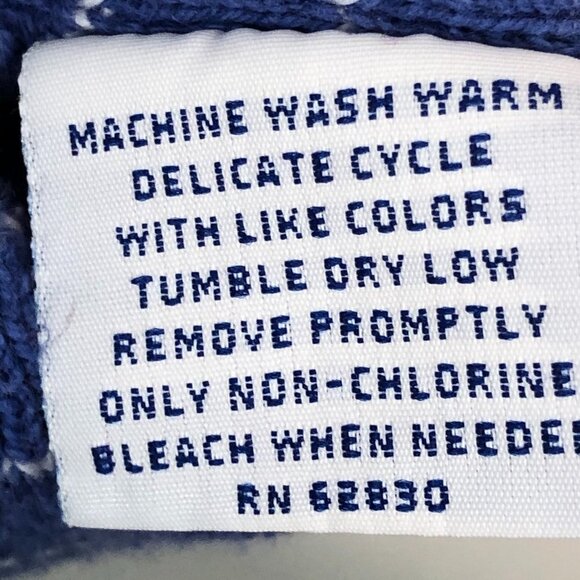 Vintage Lands' End Periwinkle Blue 80s Sweater - Picture 5 of 8